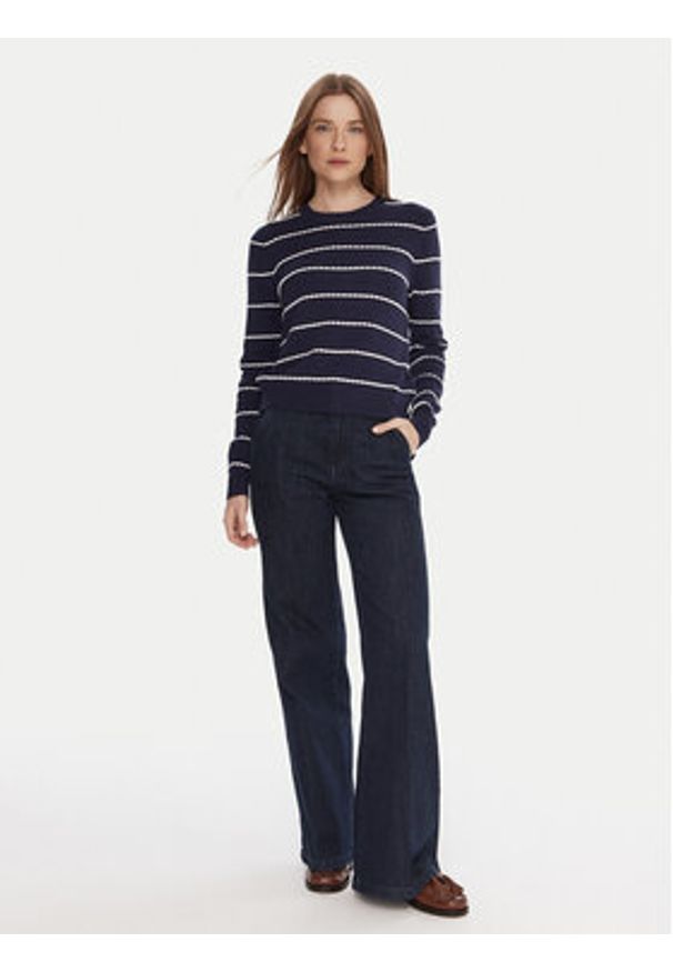 United Colors of Benetton - United Colors Of Benetton Sweter 104ME10EB Czarny Regular Fit. Kolor: czarny. Materiał: wiskoza