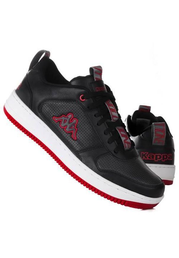 Buty sportowe Sneakersy męskie, Kappa Fogo. Zapięcie: sznurówki. Kolor: czarny. Materiał: materiał, syntetyk. Szerokość cholewki: normalna. Sport: turystyka piesza
