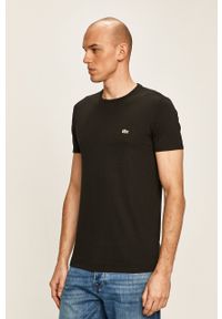 Lacoste - T-shirt TH6709 TH6709-001.. Okazja: na co dzień. Kolor: czarny. Materiał: dzianina. Styl: casual #5
