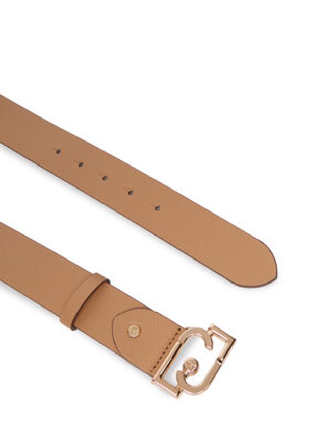 Liu Jo Pasek Damski AA6235 E1012 Brązowy. Kolor: brązowy. Materiał: skóra