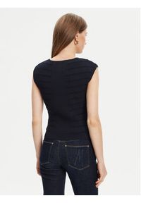 Guess Bluzka W5YR12 Z0130 Granatowy Regular Fit. Kolor: niebieski. Materiał: syntetyk #4