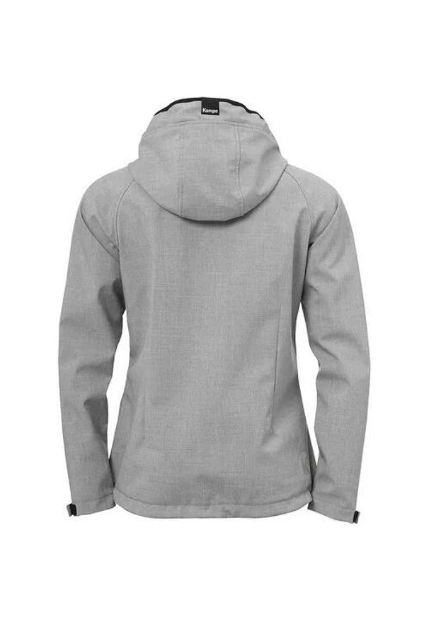 KEMPA - Kurtka damska Kempa Core 2.0 Softshell Caution. Typ kołnierza: kaptur. Kolor: szary. Materiał: softshell. Sport: piłka ręczna, fitness
