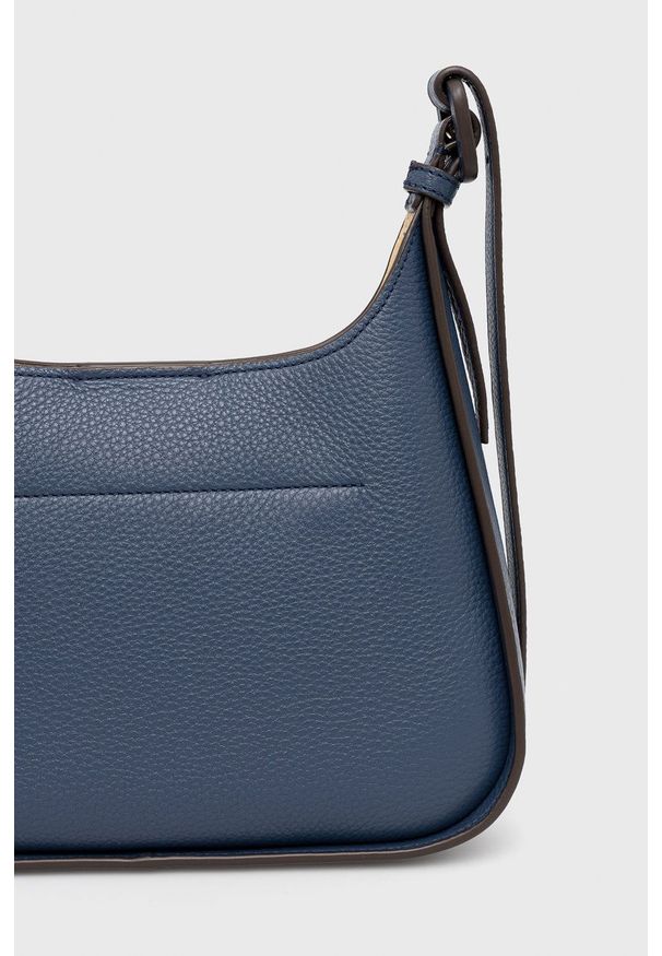 Tory Burch Torebka skórzana. Kolor: niebieski. Materiał: skórzane. Rodzaj torebki: na ramię