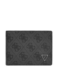 Guess Duży Portfel Męski SMMALL LEA27 Szary. Kolor: szary. Materiał: skóra