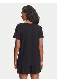 Emporio Armani T-Shirt EW000780 AF12192 UC001 Czarny Regular Fit. Kolor: czarny. Materiał: wiskoza #3