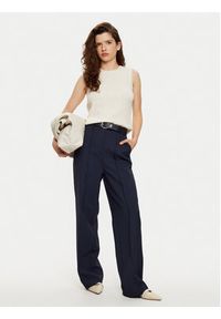TOMMY HILFIGER - Tommy Hilfiger Spodnie materiałowe WW0WW43875 Granatowy Regular Fit. Kolor: niebieski. Materiał: syntetyk #2