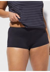 bonprix - Tankini oversize (2 części). Kolor: czarny. Długość rękawa: na ramiączkach. Wzór: paski