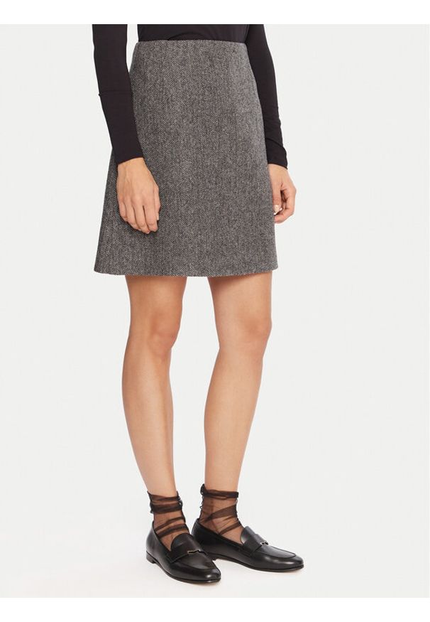 Weekend Max Mara Spódnica trapezowa Marche 2525106022 Szary Regular Fit. Kolor: szary. Materiał: wełna