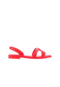 melissa - Sandały Melissa Tube Sandal Jeremy Sc Neon Orange, Pomarańczowy, Guma. Zapięcie: pasek. Kolor: różowy. Materiał: tworzywo sztuczne. Wzór: paski. Sezon: lato