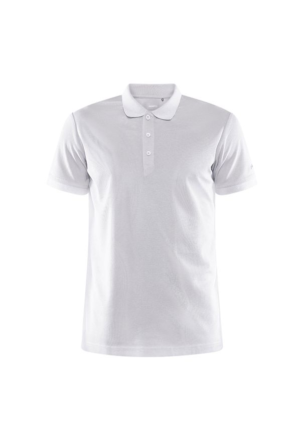 Koszulka treningowa męska Craft Core Unify. Typ kołnierza: polo. Kolor: biały