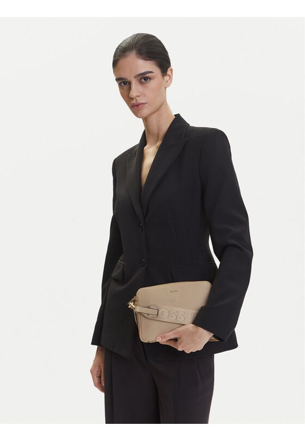 BOSS Torebka Alyce 50535985 Beżowy. Kolor: beżowy. Materiał: skórzane