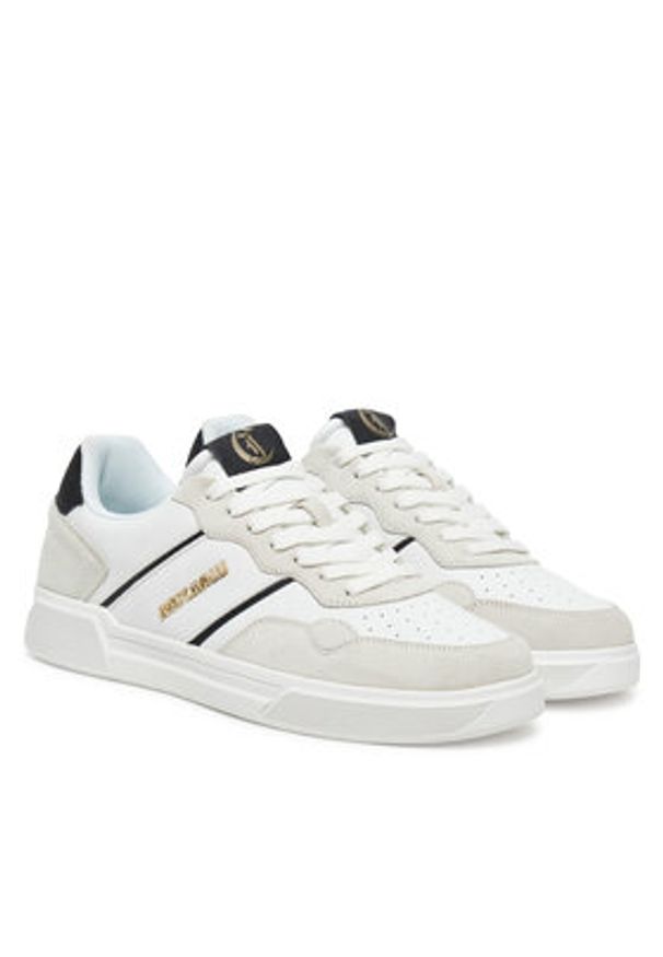 Just Cavalli Sneakersy 78QA3SB4 ZPA93 Biały. Kolor: biały. Materiał: skóra