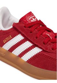 Adidas - adidas Sneakersy Gazelle Indoor Comfort Closure Elastic Lace IH9132 Czerwony. Kolor: czerwony. Materiał: skóra, zamsz. Model: Adidas Gazelle #4