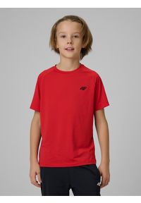 4f - 4F Koszulka sportowa szybkoschnąca chłopięca - pomarańczowa 158/164 (12-14 lat). Kolor: pomarańczowy. Materiał: materiał. Sezon: lato #2