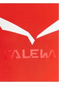 Salewa Koszulka techniczna Solidlogo Dry 27340 Czerwony Regular Fit. Kolor: czerwony. Materiał: syntetyk #4