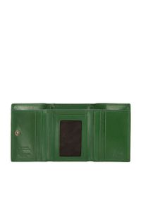 Wittchen - Damski portfel z gładkiej skóry mały zielony. Kolor: zielony. Materiał: skóra. Wzór: gładki #6