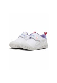 Puma - Sneakersy dla małych dzieci Kitten PUMA White Silver Mist Fierce Red Gray. Kolor: czerwony, szary, biały, wielokolorowy. Sport: turystyka piesza