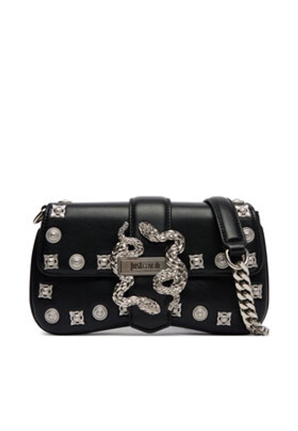 Just Cavalli Torebka 80RA4BA7 ZSE07 Czarny. Kolor: czarny. Materiał: skórzane