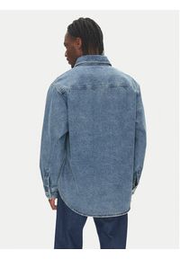Hugo - HUGO Koszula jeansowa Ebolt 50513853 Granatowy Oversize. Kolor: niebieski. Materiał: bawełna