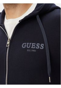 Guess Bluza M6YQ48 K4244 Granatowy Slim Fit. Kolor: niebieski. Materiał: bawełna #4