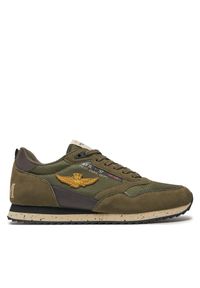 Sneakersy Aeronautica Militare. Kolor: brązowy