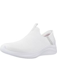 skechers - Tenisówki Skechers Model Slip-ins Ultra Flex 3.0 Cozy Streak Kolor Biały. Kolor: biały. Materiał: materiał, syntetyk. Sport: turystyka piesza