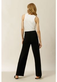 IVY & OAK - Ivy Oak Spodnie KATRIN damskie kolor czarny fason culottes high waist. Stan: podwyższony. Kolor: czarny. Materiał: dzianina, poliamid #4