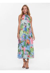 Ermanno Firenze Sukienka letnia D42EQ048EB8 Kolorowy Regular Fit. Materiał: syntetyk. Wzór: kolorowy. Sezon: lato #1