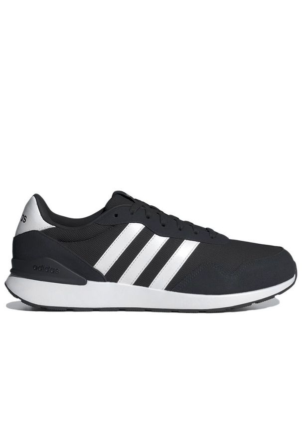Adidas - Buty męskie adidas Run 60s 4.0 JR6622 - czarne. Kolor: czarny. Materiał: materiał, guma, skóra, zamsz. Szerokość cholewki: normalna. Sport: bieganie