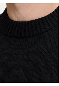 Jack & Jones - Jack&Jones Sweter Urban 12278942 Czarny Relaxed Fit. Kolor: czarny. Materiał: bawełna
