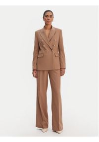 Morgan Spodnie palazzo 261-PFALI.F Brązowy Wide Leg. Kolor: brązowy. Materiał: syntetyk #3