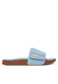 Puma Klapki Leadcat 2.0 Palermo Foil 399041 03 Niebieski. Kolor: niebieski. Materiał: zamsz, skóra