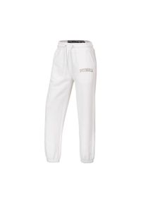 PITBULL - Spodnie męskie Pitbull dresowe damskie oversize Tyrian. Kolor: biały. Materiał: dresówka. Sport: fitness #1
