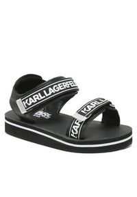 Karl Lagerfeld Kids Sandały Z19100 M Czarny. Kolor: czarny. Materiał: materiał #3