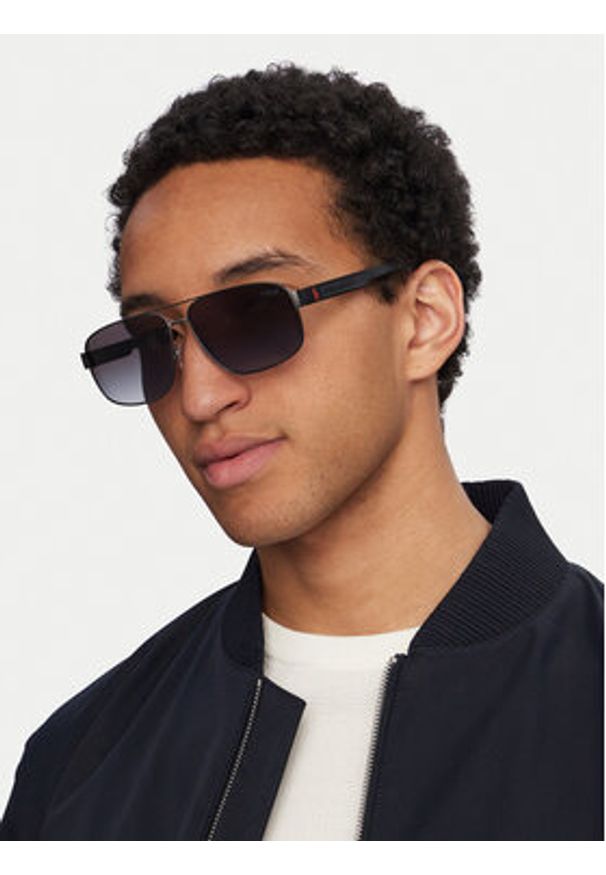 Polo Ralph Lauren Okulary przeciwsłoneczne 0PH3165 92158G Szary. Kolor: szary