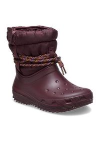 Crocs Śniegowce Crocs Classic Neo Puff Luxe Boot W 207312 Bordowy. Kolor: czerwony #2