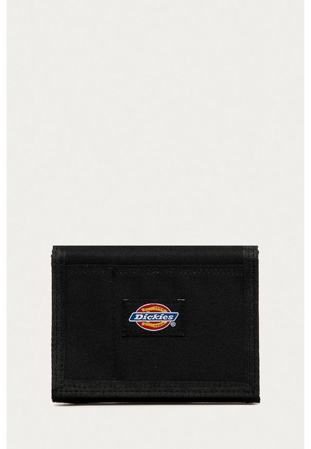 Dickies - Portfel DK0A4X7SBLK-BLACK. Kolor: czarny. Materiał: materiał. Wzór: gładki