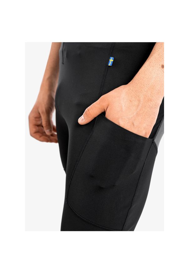 Fjällräven - Spodnie trekkingowe męskie Fjallraven Abisko Trekking Tights Pro. Kolor: czarny. Sport: turystyka piesza