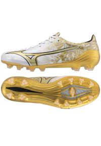 Buty piłkarskie Mizuno Morelia Alfa Japan Md P1GA246050 białe. Zapięcie: sznurówki. Kolor: biały. Materiał: skóra. Szerokość cholewki: normalna. Sport: piłka nożna #5