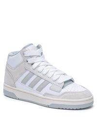 Adidas - adidas Sneakersy RAPID COURT MID W JP5874 Szary. Kolor: szary. Materiał: zamsz, skóra