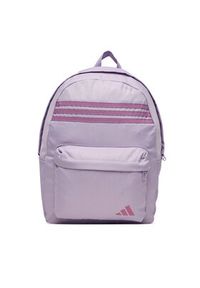 Adidas - adidas Plecak Classic 3-Stripes Horizontal JZ3322 Fioletowy. Kolor: fioletowy. Materiał: materiał #6