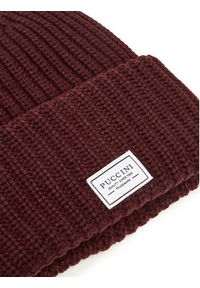 Puccini Czapka CZ2311 Bordowy. Kolor: czerwony. Materiał: materiał #3