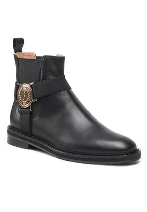 Pollini Sztyblety SA21043G1FTC0000 Czarny. Kolor: czarny. Materiał: skóra