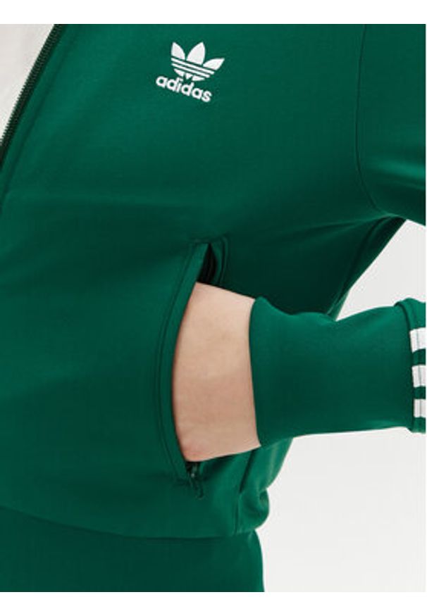 Adidas - adidas Bluza adicolor Classics Firebird JC8262 Zielony Regular Fit. Kolor: zielony. Materiał: syntetyk