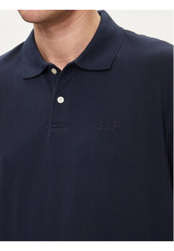 GAP - Gap Polo 586306-06 Granatowy Regular Fit. Typ kołnierza: polo. Kolor: niebieski. Materiał: bawełna
