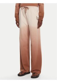 Liu Jo Sport Spodnie dresowe TA5116 FS090 Beżowy Relaxed Fit. Kolor: beżowy. Materiał: bawełna