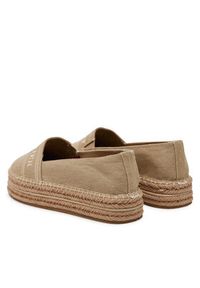 TOMMY HILFIGER - Tommy Hilfiger Espadryle Denim Platform Espadrille FW0FW08543 Beżowy. Kolor: beżowy. Materiał: materiał. Obcas: na platformie