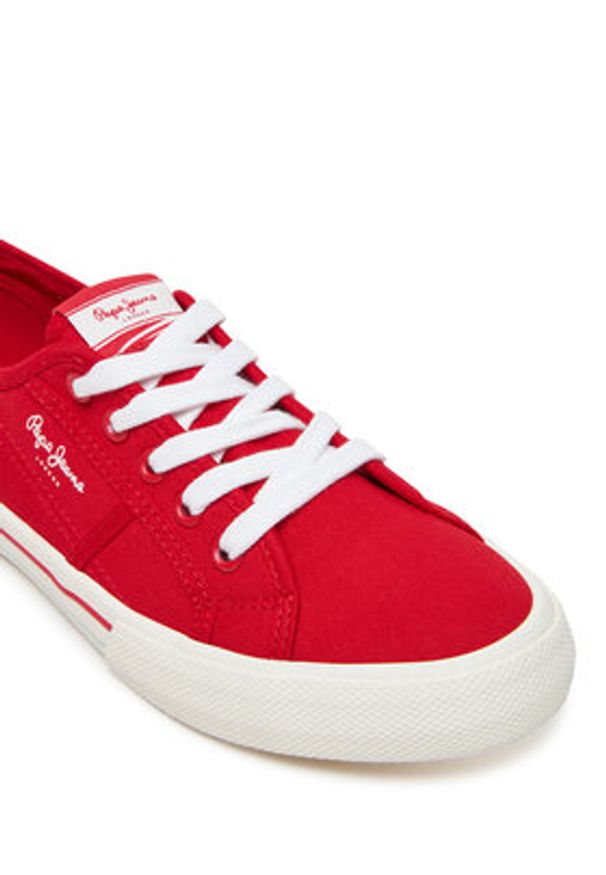Pepe Jeans Tenisówki Brady Basic W PLS31287 Czerwony. Kolor: czerwony. Materiał: materiał