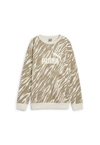 Puma - Damska bluza z grafiką ESS+ ANIMAL PUMA Alpine Snow White. Kolor: biały. Sport: fitness #1