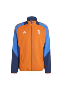 Adidas - Bluza dresowa Prematch Juventus Turin 2024/25. Kolor: pomarańczowy, niebieski, wielokolorowy. Materiał: dresówka. Sport: piłka nożna #1